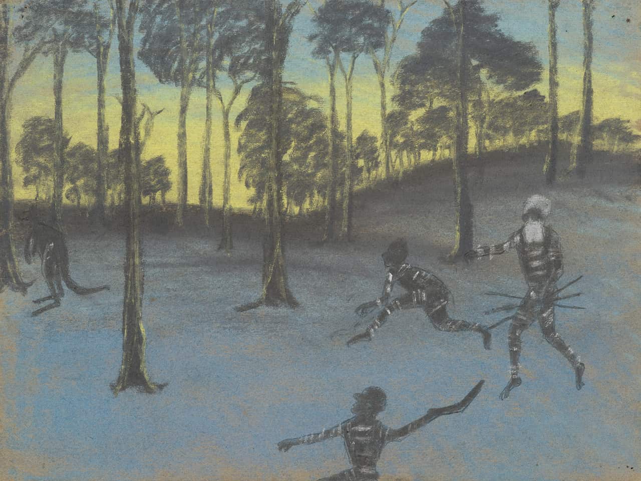 Three native hunters- Once known child artist 
