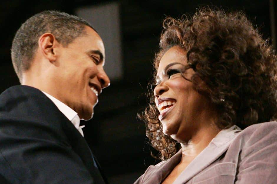 Oprah was an early public supporter of Barack Obama's 2008 White House run.