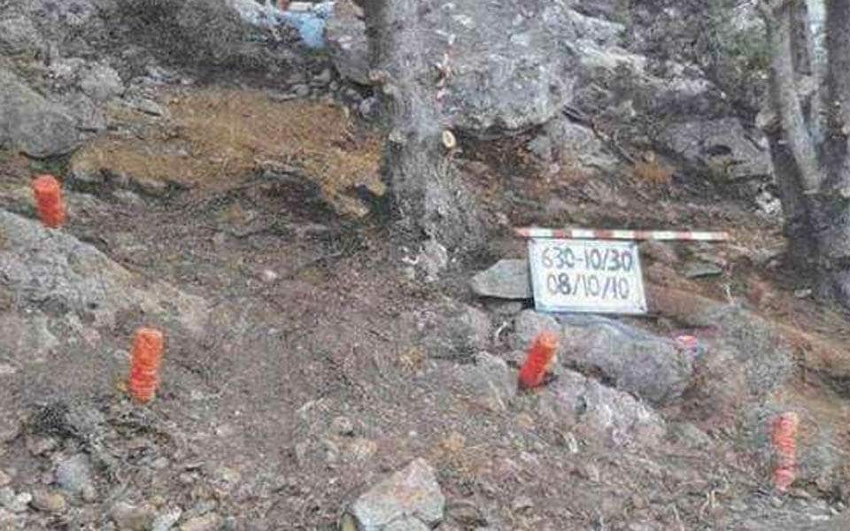 Το σημείο που βρέθηκαν τα οστά του Γιώργου Παπαλαμπρίδη