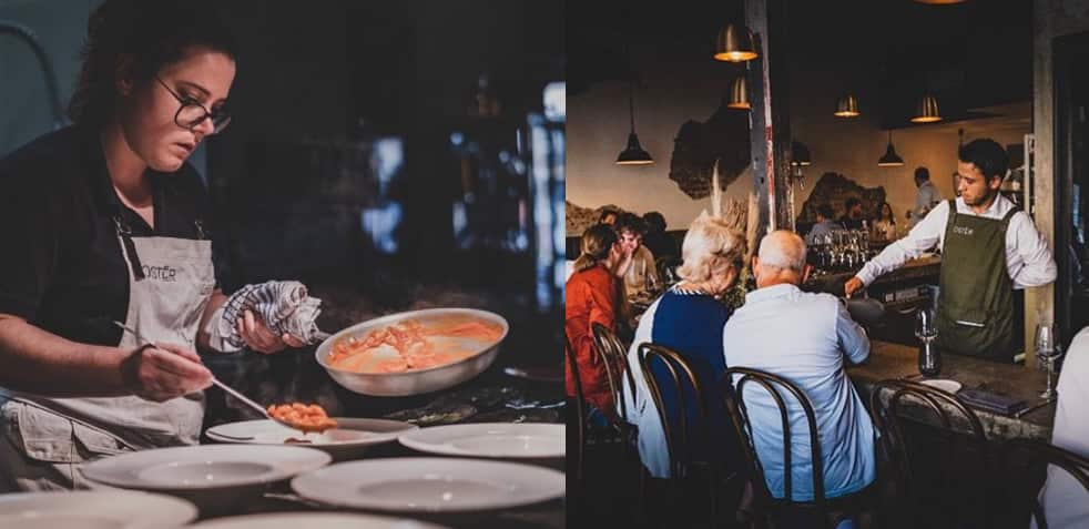 Osvaldo Tognella e Nicola Romano hanno aperto Ostēr, a Richmond, un anno fa. 