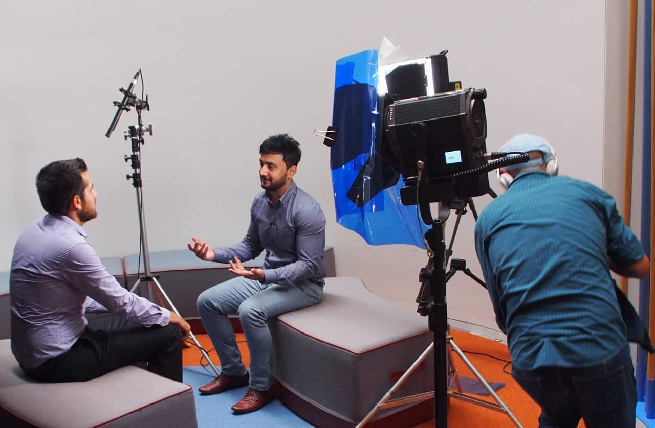 Abdul Hameed Kherkhah interviewed by SBS Pashto Radio journalist.