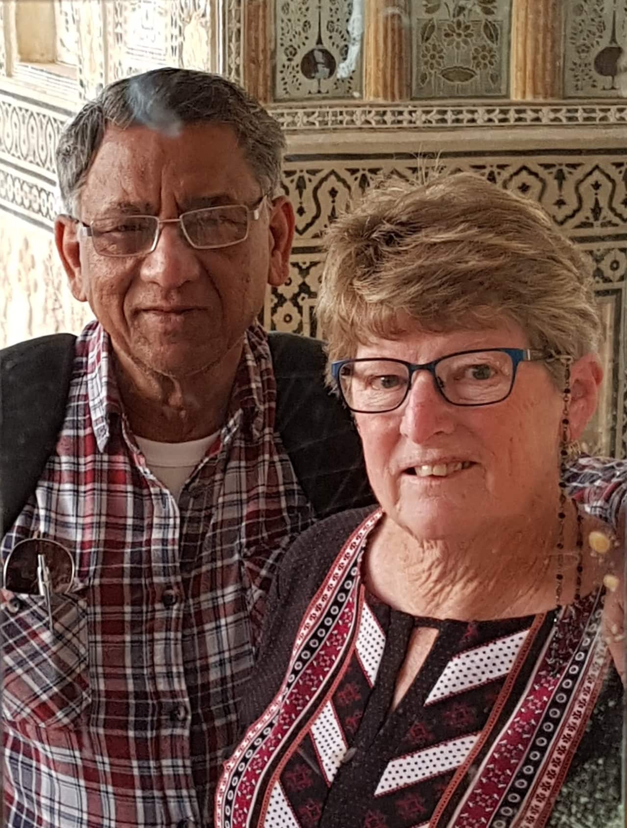 Mr Pravin Gupta with his wife Wendy