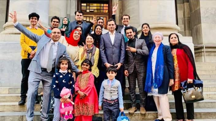 Members of Pakistani Australian Connections of South Australia (PACSA) visit the parliament house, SA.
