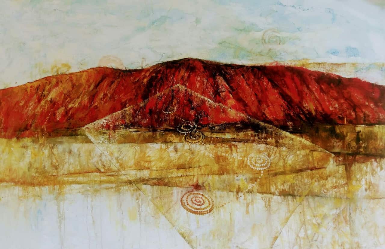 Painting on the land  ( 2018)   by Zhou Xiaoping