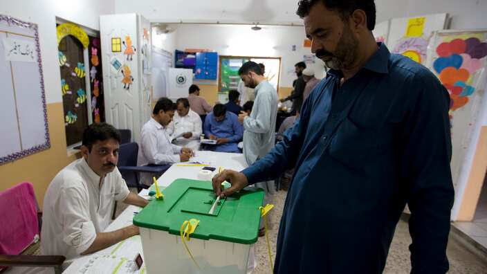 Man Voting