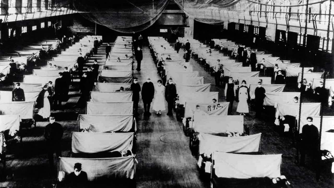 Warehouses that were converted to keep the infected people quarantined during the 1918 Influenza pandemic