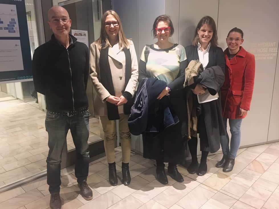 Rainer Trefz, Anja Kazmeier, Heather Benbow, Alicia Hässlein und Irina Herrschner