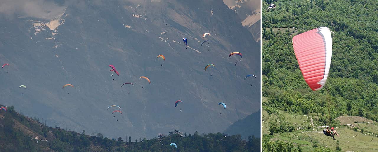 Paragliding in Pokhara Nepal
