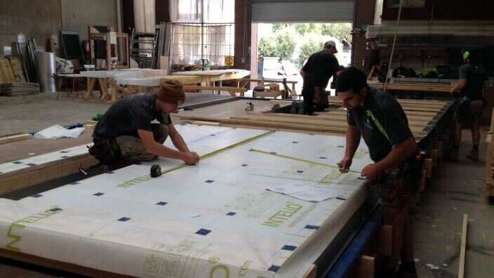 In Melbourne's north, a passive house can e prefabricated, to avoid troubles on site.