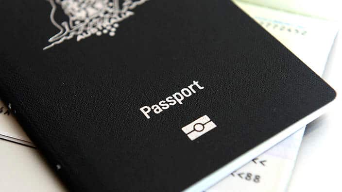 An Australian passport pictured in Brisbane, Thursday, July 25, 2013. (AAP Image/Dan Peled)