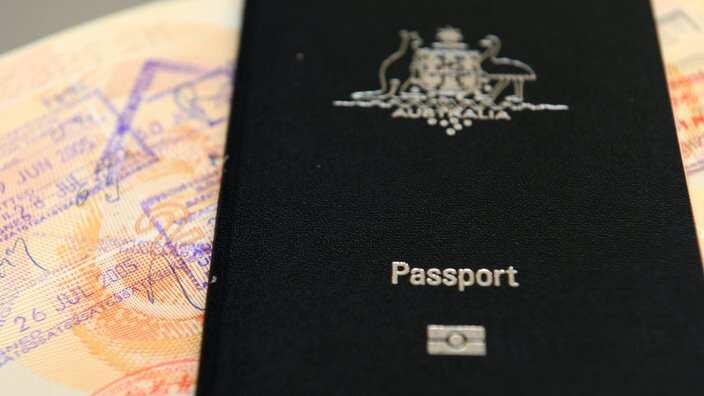 An Australian passport pictured in Brisbane, Thursday, July 25, 2013. (AAP Image/Dan Peled) NO ARCHIVING