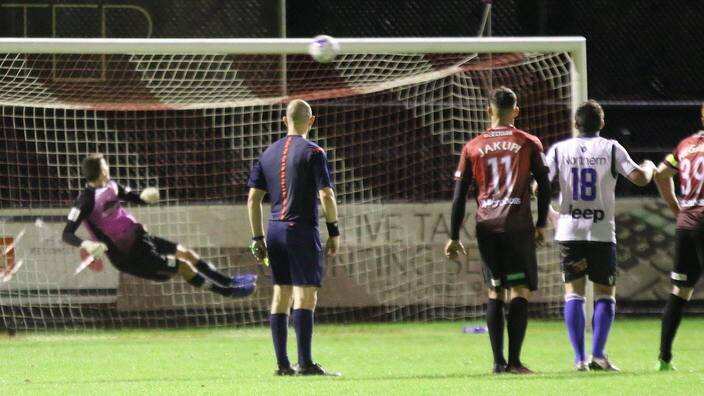 Hume City FC goal keeper Michael Weier