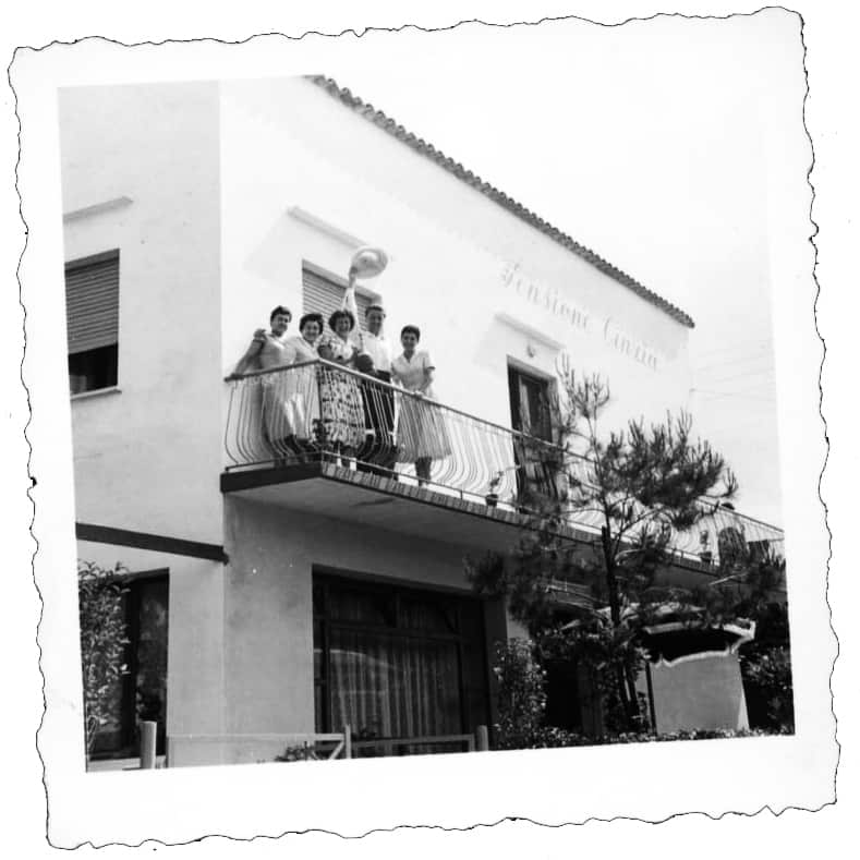 Pensione Cinzia a Riccione, 1957