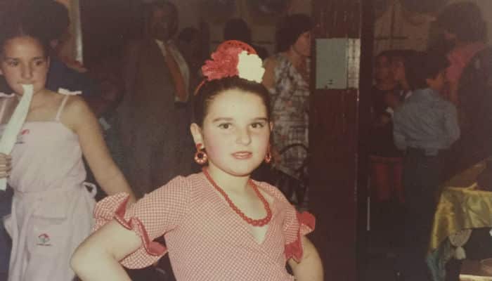 Pepa Molina de niña.