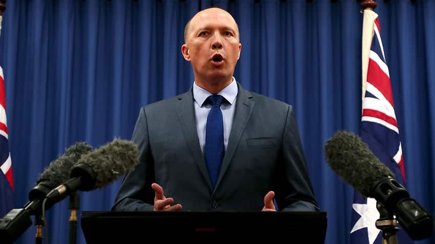 Home Affairs Minister Peter Dutton 