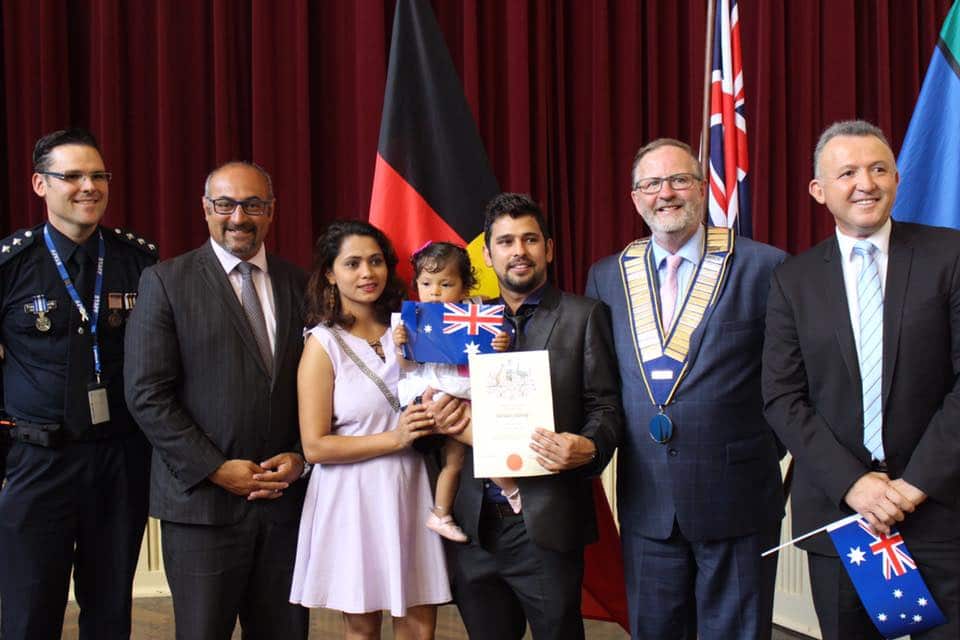 Peter Khalil at the Moreland Council citizenship ceremony