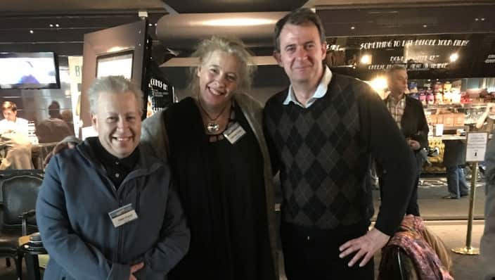 Peter Krausz, Gabriele Urban und Richard Kuipers beim 2016 GFF in Melbourne