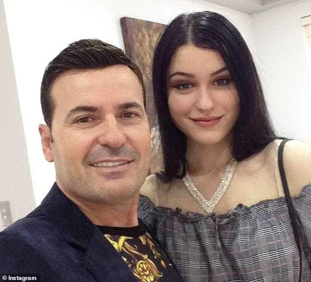 Petrit Lakaj with his daugter Sabrina