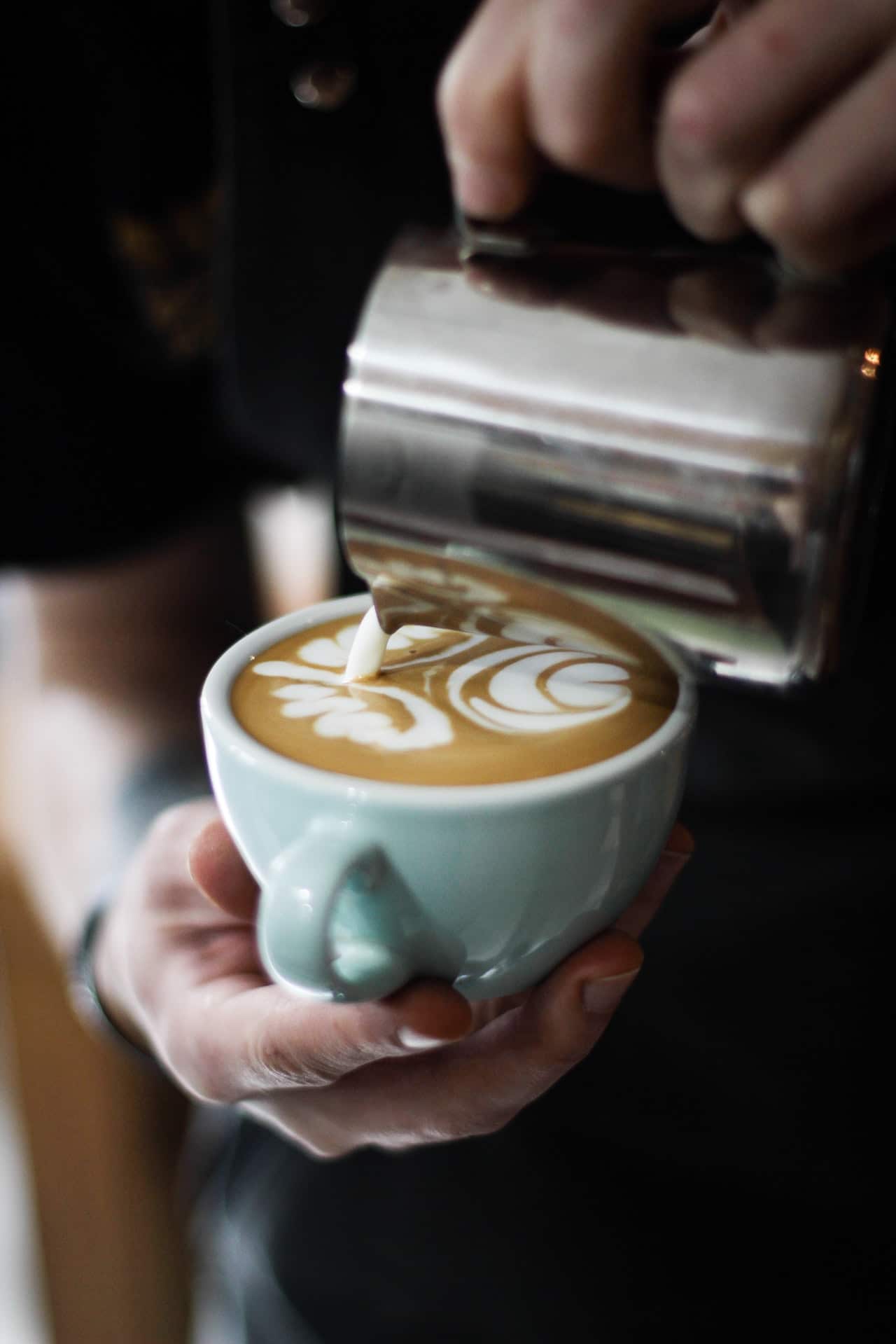 story behind the coffee, latte art