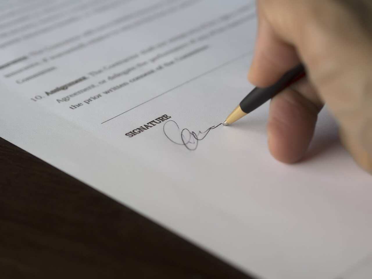 Document legal signature