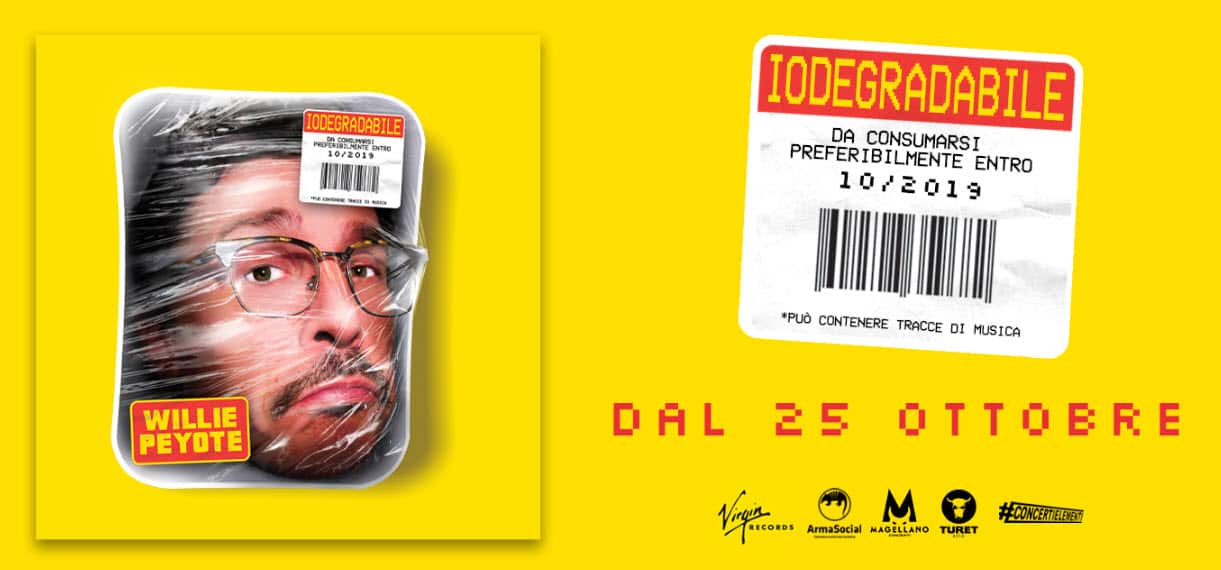 La copertina dell'album 'Io degradabile' uscito venerdì 25 Ottobre