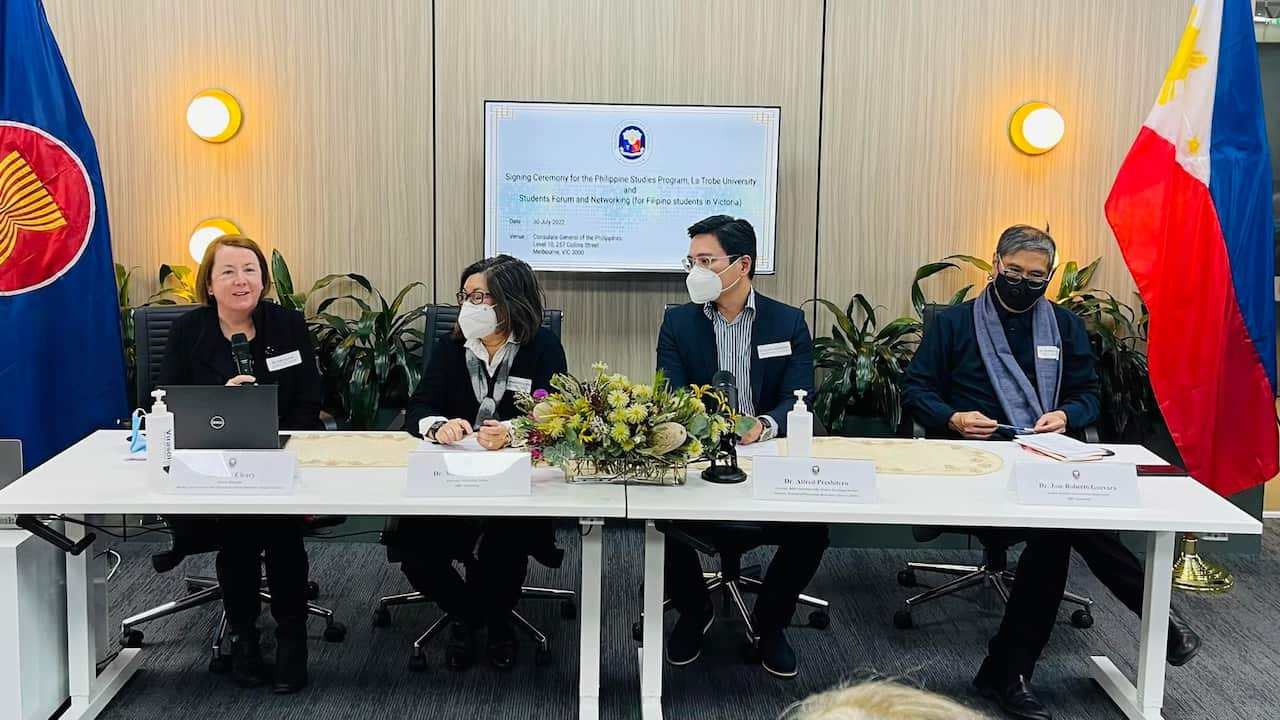 Panel of Academe Professionals at the Signing Ceremony for the Philippines Studies Program, La Trobe University and Students Forum and Networking 30 July 2022