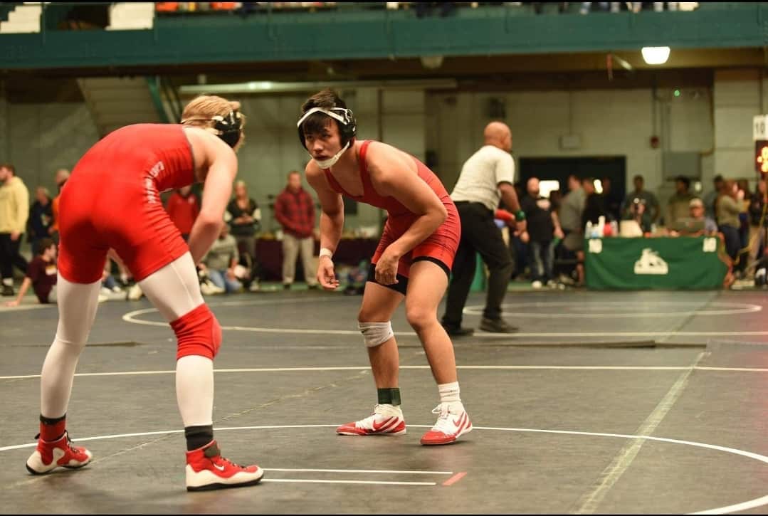 Phillip Kue in his wrestling tournament