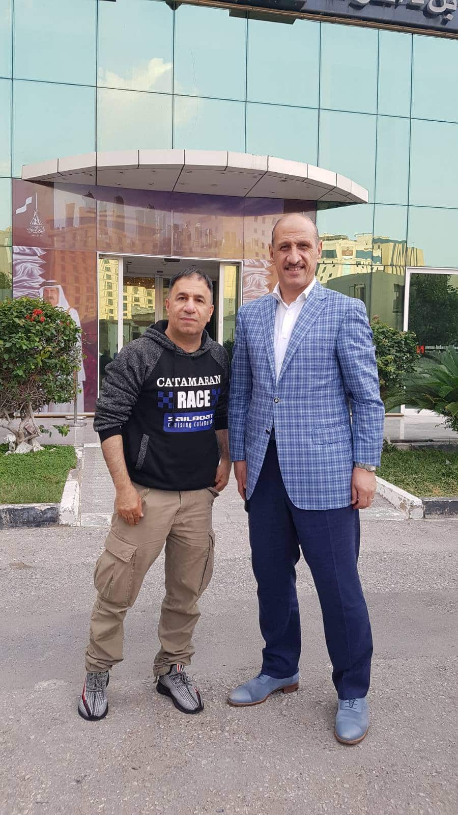 Adnan Derjal with Rafiq Al-Ekabi