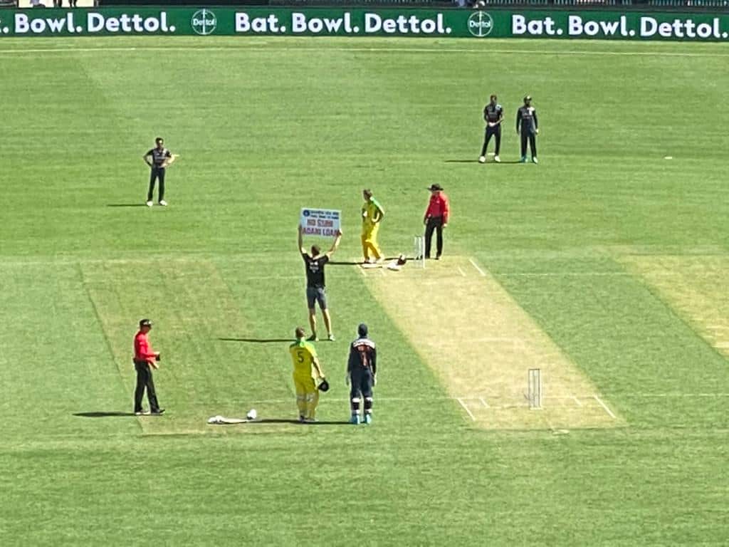 Anti Adani protesters in SCG