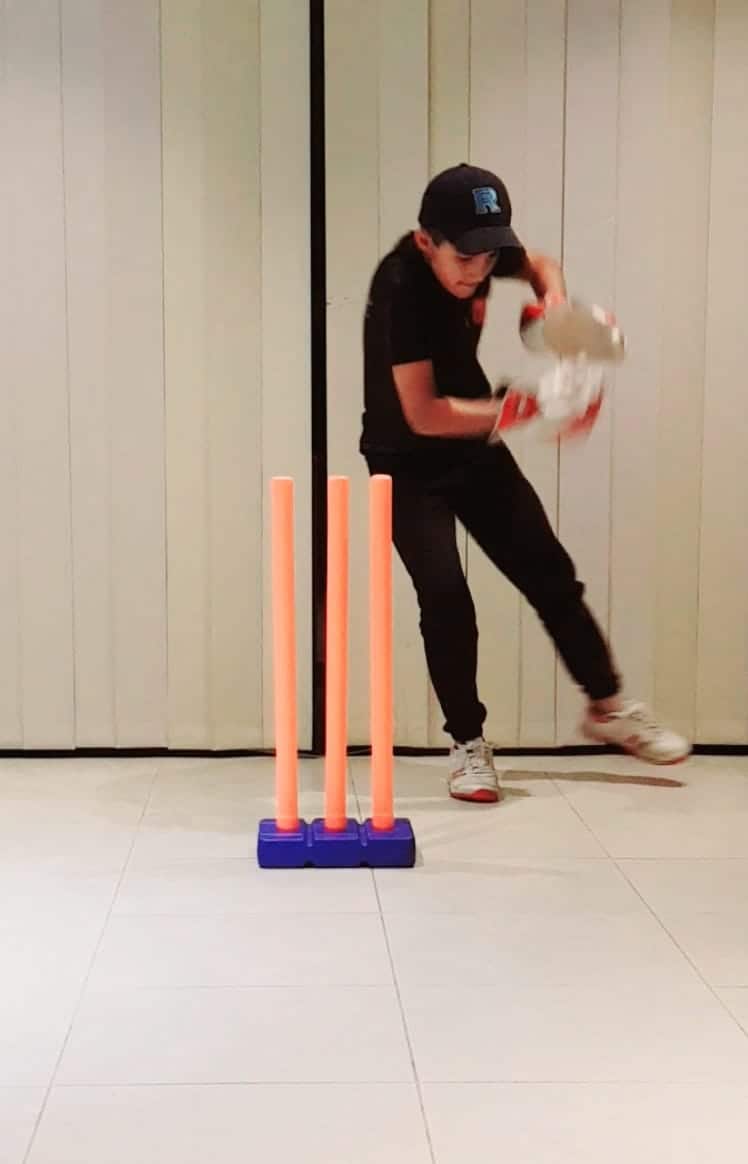 Faced with lockdown in Melbourne, aspiring cricketer Ahmed Raza took to practicing inside his house for two hours every day.