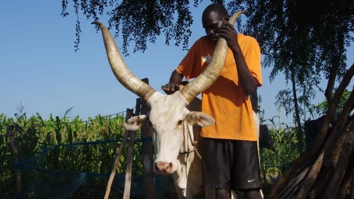 Chol Mayol Jok at his farm
