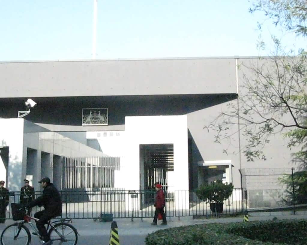 Australian Embassy in Beijing.