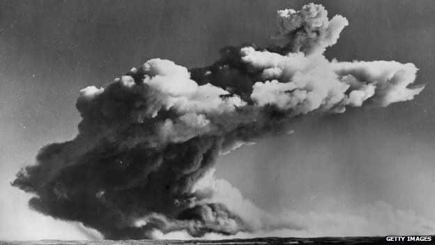 Approved by Prime Minister Robert Menzies, Britain tested its first atomic bomb in Western Australia in the 1950s