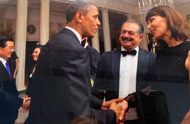 Andrew and Paula Liveris with Barack Obama