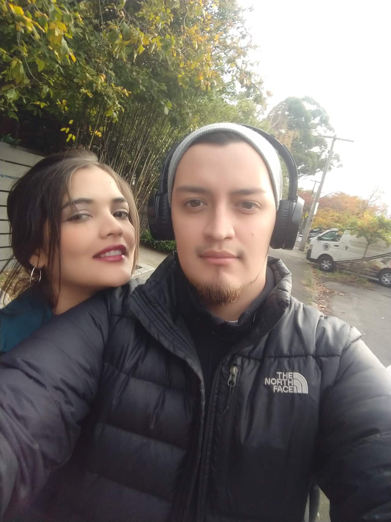 Juan and Vanessa before the accident.