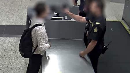 A Hong Kong national has had his visa cancelled after child exploitation material was found on his mobile phone at Melbourne