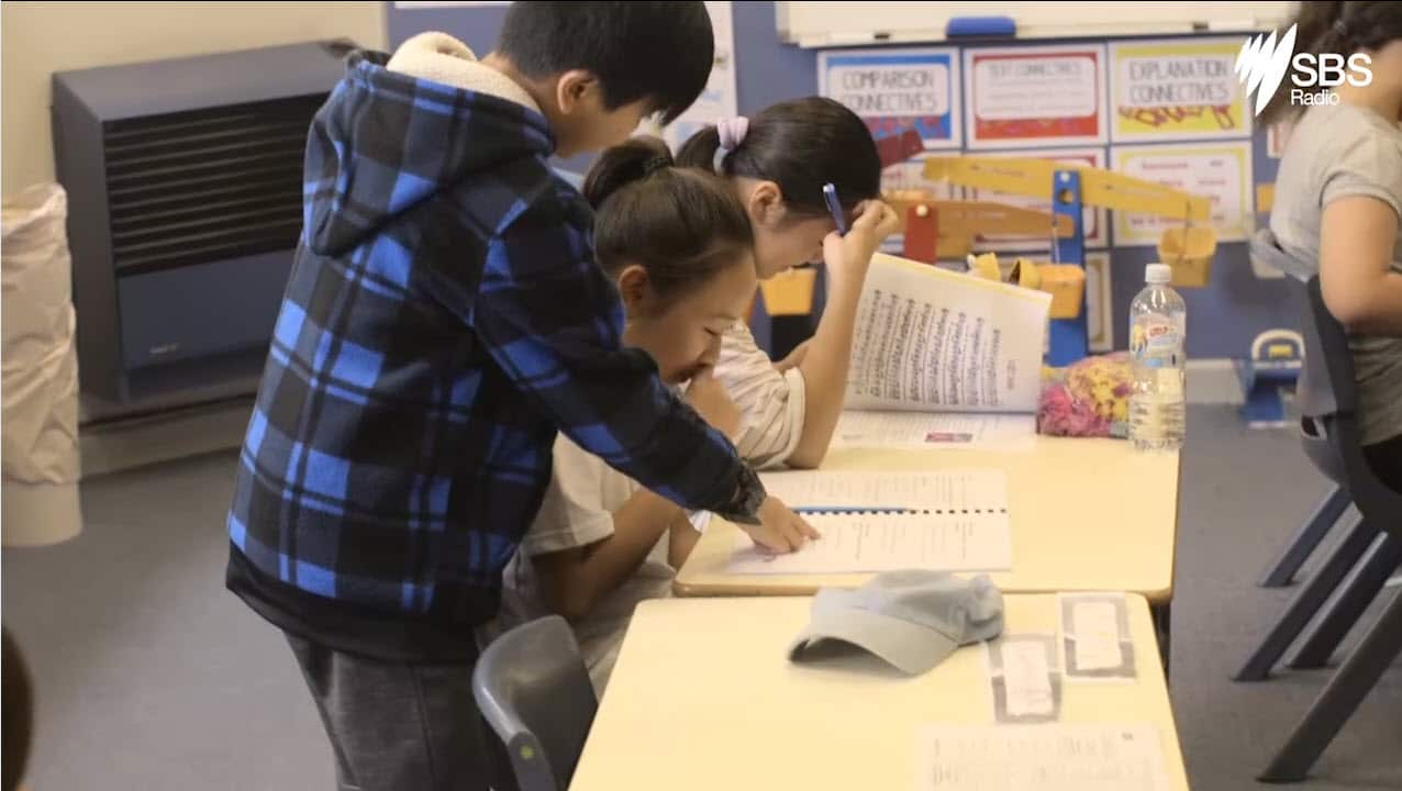 Students in Vietnamese Inner West School, Marrickville
