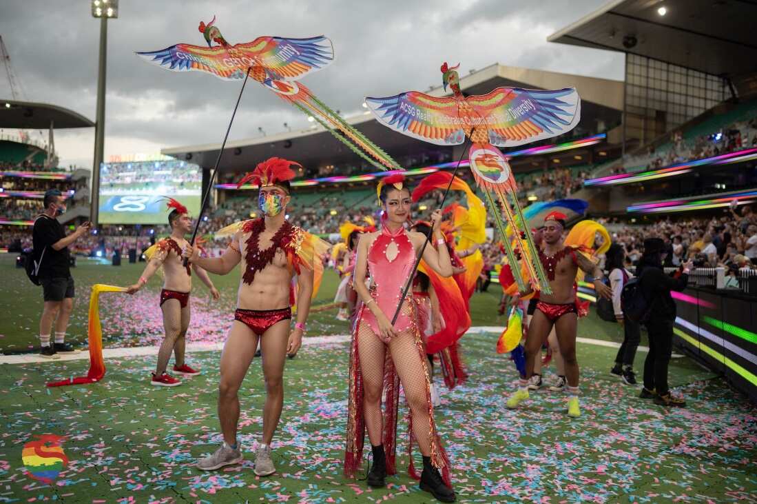 Chinese Float at 43rd Sydney Mardi Gras.