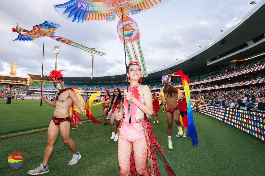 Chinese Float at 43rd Sydney Mardi Gras.