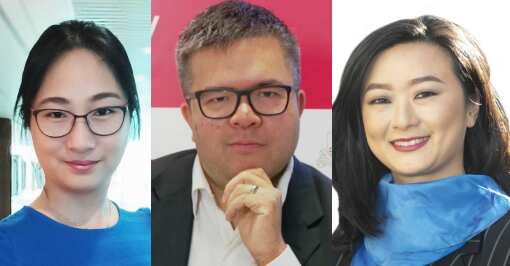 姜云（左）Osmond Chiu（中）邹慧心（右）