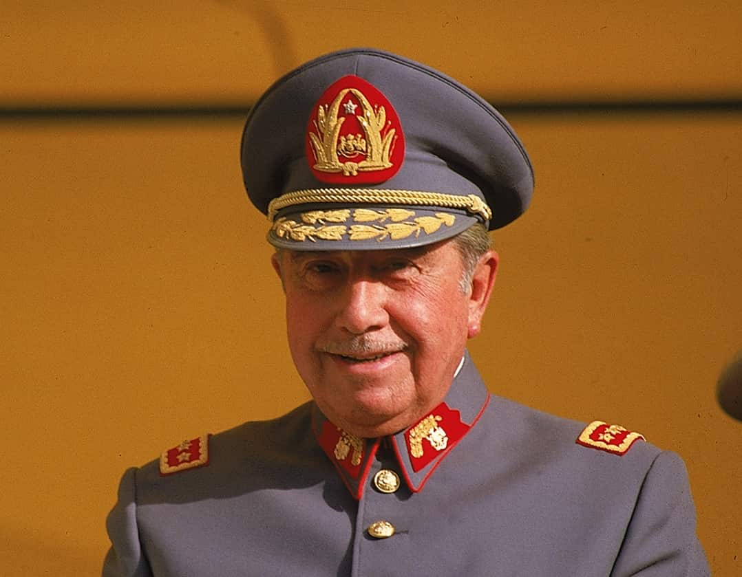 President of Chile Augusto Pinochet is seen in Santiago, Chile in this file photo from Oct. 1983. 