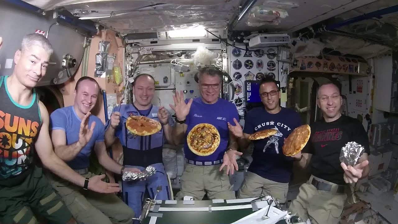 Pizza in space
