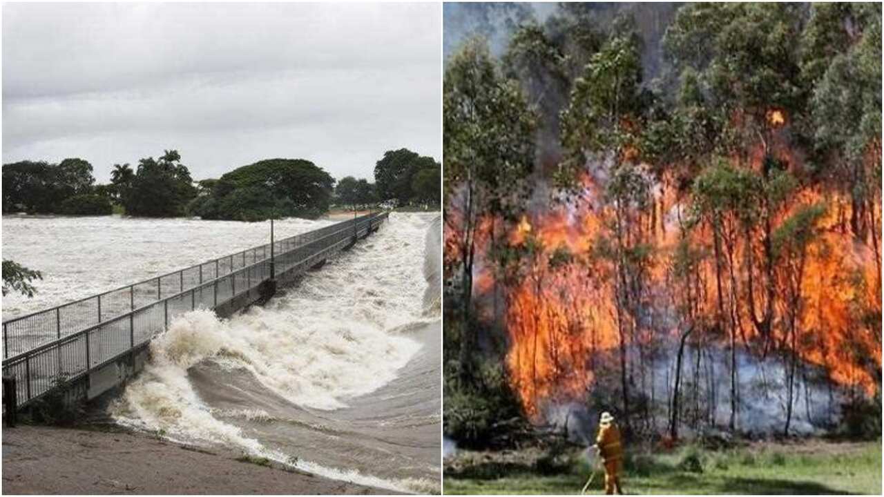 Bushfire and flash flooding