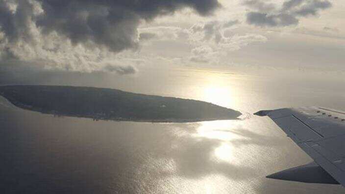 A photo taken by Mr Al-Ali while he was leaving Manus Island to go back to Iraq