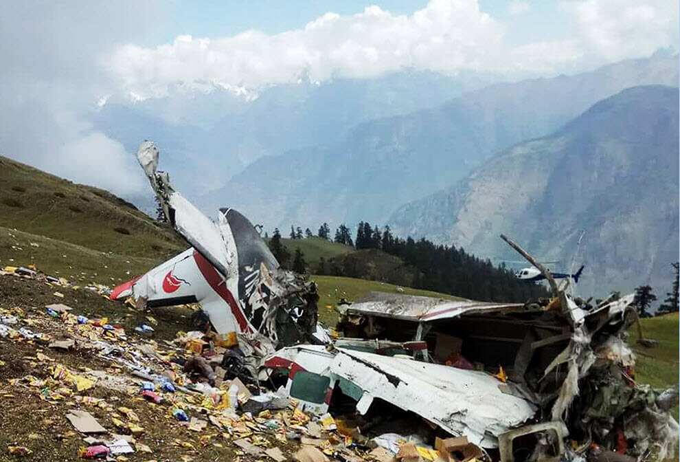Makalu Air's cargo plane crashed.