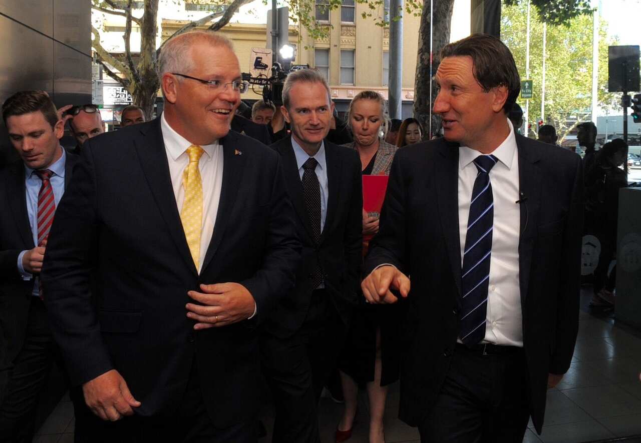 Scott Morrison, Bill Papastergiadis.