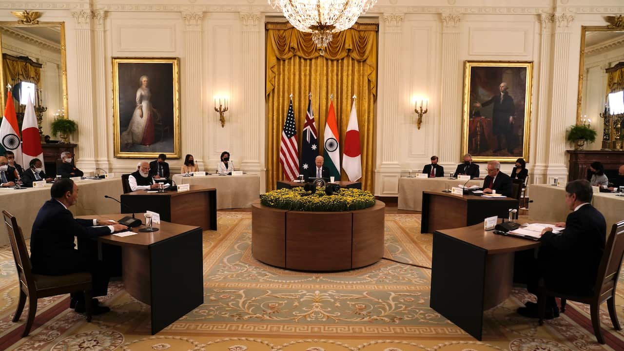 QUAD leaders meeting White House