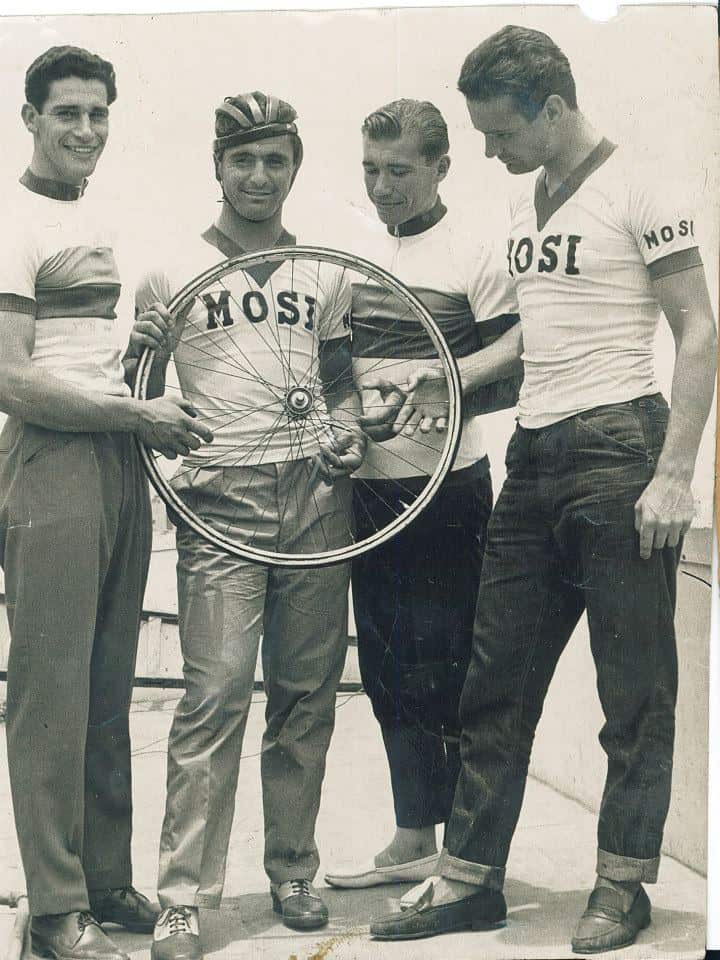 Pocho with his cycling mates