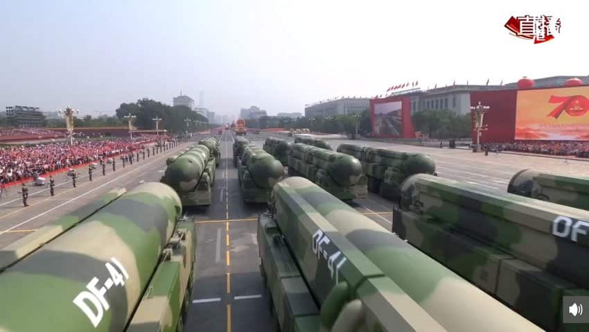  China Flaunts DF-41 Missile, Capable of Targeting US, On National Day