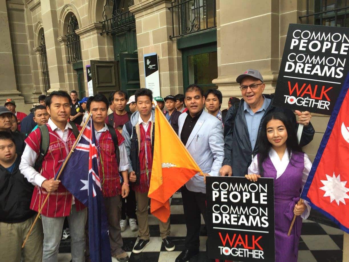 Parsuram Sharma Luital (third from right)
